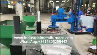 কাঠের পেলেট বার্নার সহ গ্রাফাইট ক্রুসিবল ফার্নেস - শূন্য দূষণ, কম নির্গমন