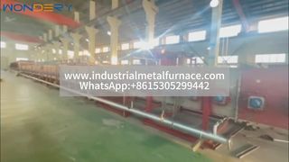 বড় গ্যাস-চালিত মেশ বেল্ট ফার্নেস - স্টেইনলেস স্টিল টিউবের জন্য দক্ষ তাপ চিকিত্সা