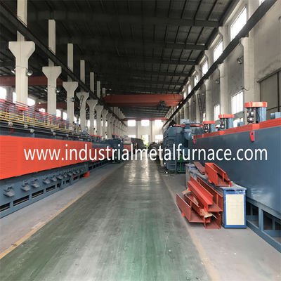 গুণ  960kw Natural Gas Chain Type Mesh Belt Furnace 55Cr3 1500 X 14000 X 200mm কারখানা
