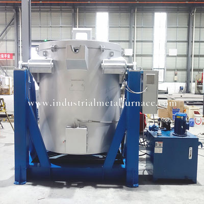 কেনা 800kg High-Efficiency Natural Gas Industrial Aluminum Melting Furnace with Hydraulic System and 850°C Capacity online manufacture