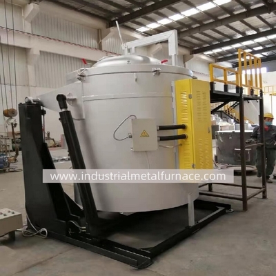 কেনা 600kg Electrical Resistance Tin Melting Furnace 16KW Hydraulic Tilting online manufacture
