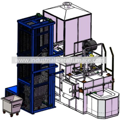 কেনা 5000 KG/H Natural Gas Continuous Industrial Aluminum Melting Furnace online manufacture