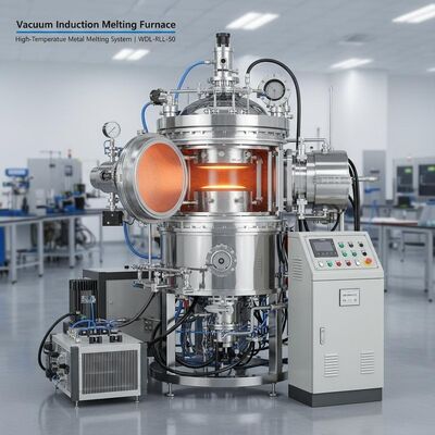 কেনা ভ্যাকুয়াম ইন্ডাকশন গলন চুলা ∙ উচ্চ তাপমাত্রা ধাতু গলন সিস্টেম ∙ WDL-RLL-50 অনলাইনে উৎপাদন