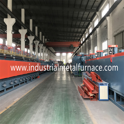 960kw প্রাকৃতিক গ্যাস চেইন টাইপ মেশ বেল্ট ফার্নেস 55Cr3 1500 X 14000 X 200mm