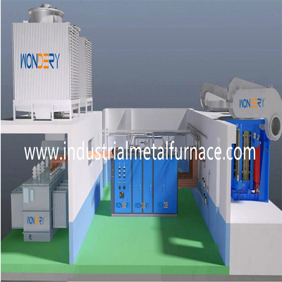 দক্ষ শিল্প গলন চুলা শক্তি ফ্রিকোয়েন্সি 50/60Hz গরম সময় 0-999min