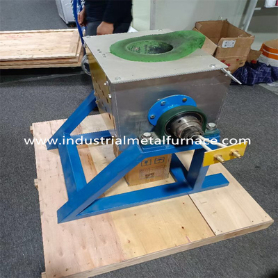 25KW 5KG মেটাল ইন্ডাকশন টিল্টিং ফার্নেস ক্রুসিবল টাইপ 2000 ডিগ্রী স্টেইনলেস স্টীল মেল্টিং ফার্নেস