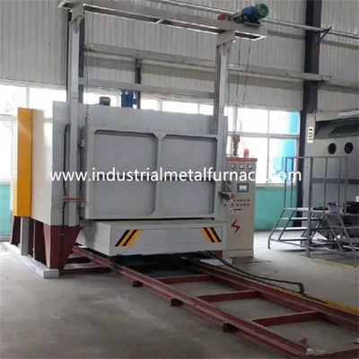 1000℃ দুটি দরজা সহ বগি হার্থ ফার্নেস 3600×1000×900mm বৈদ্যুতিক