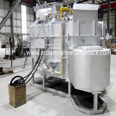 300 থেকে 3000kg/H Reverberatory অ্যালুমিনিয়াম অ্যালয় গলানোর চুল্লি অ্যালুমিনিয়াম হোল্ডিং ফার্নেস