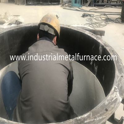 1000KG গ্যাস চালিত মেল্টিং ফার্নেস 1400 ডিগ্রি সেলসিয়াস টিল্টিং কপার স্ক্র্যাপ গলছে